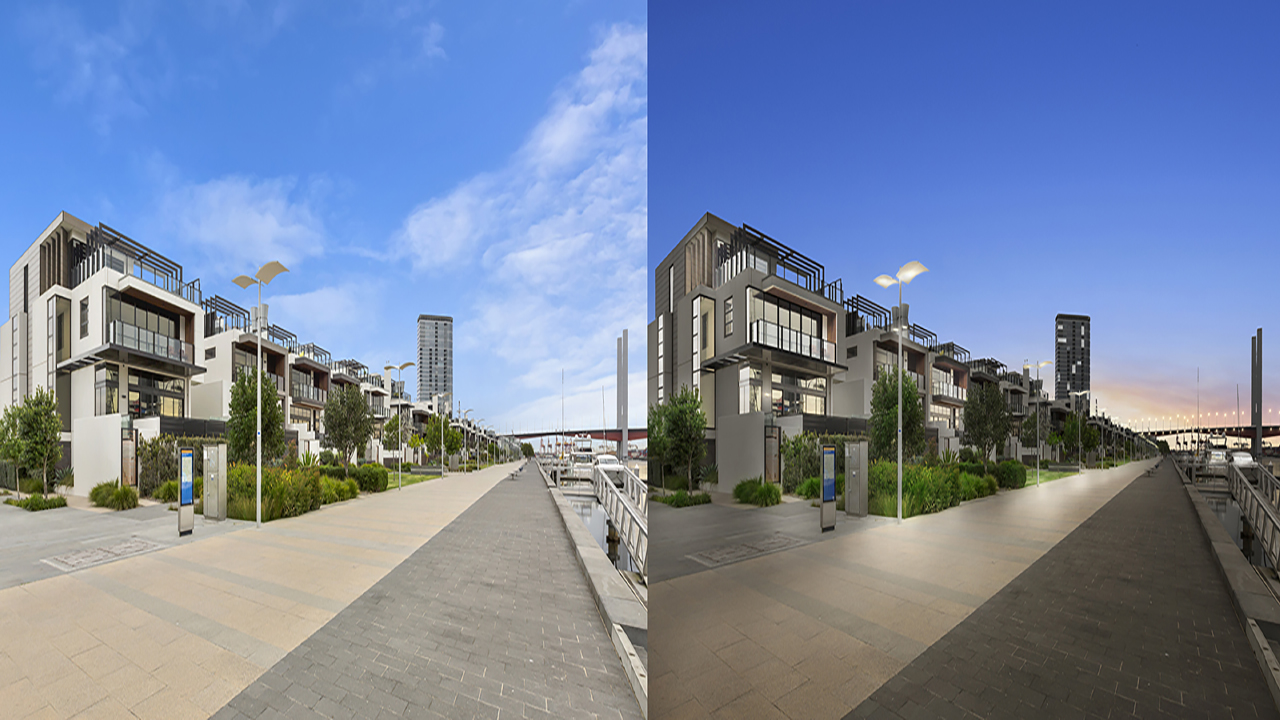 Day to Dusk – before and after