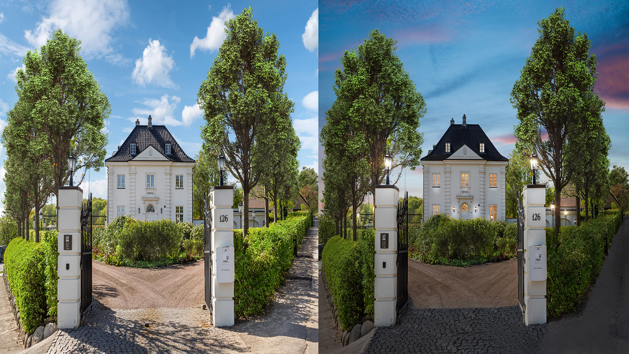 Day to Dusk – before and after